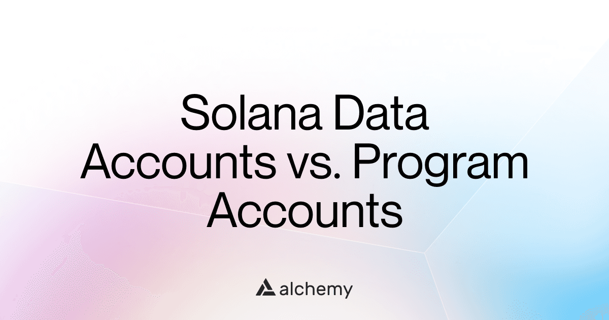 Cuentas de datos vs. cuentas de programa en Solana