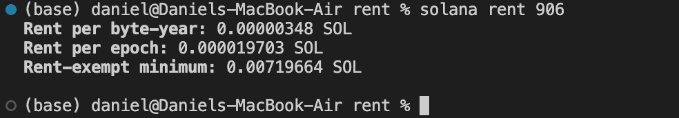 Cómo calcular el rent para programas de Solana