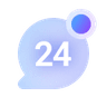 24/7 support icon