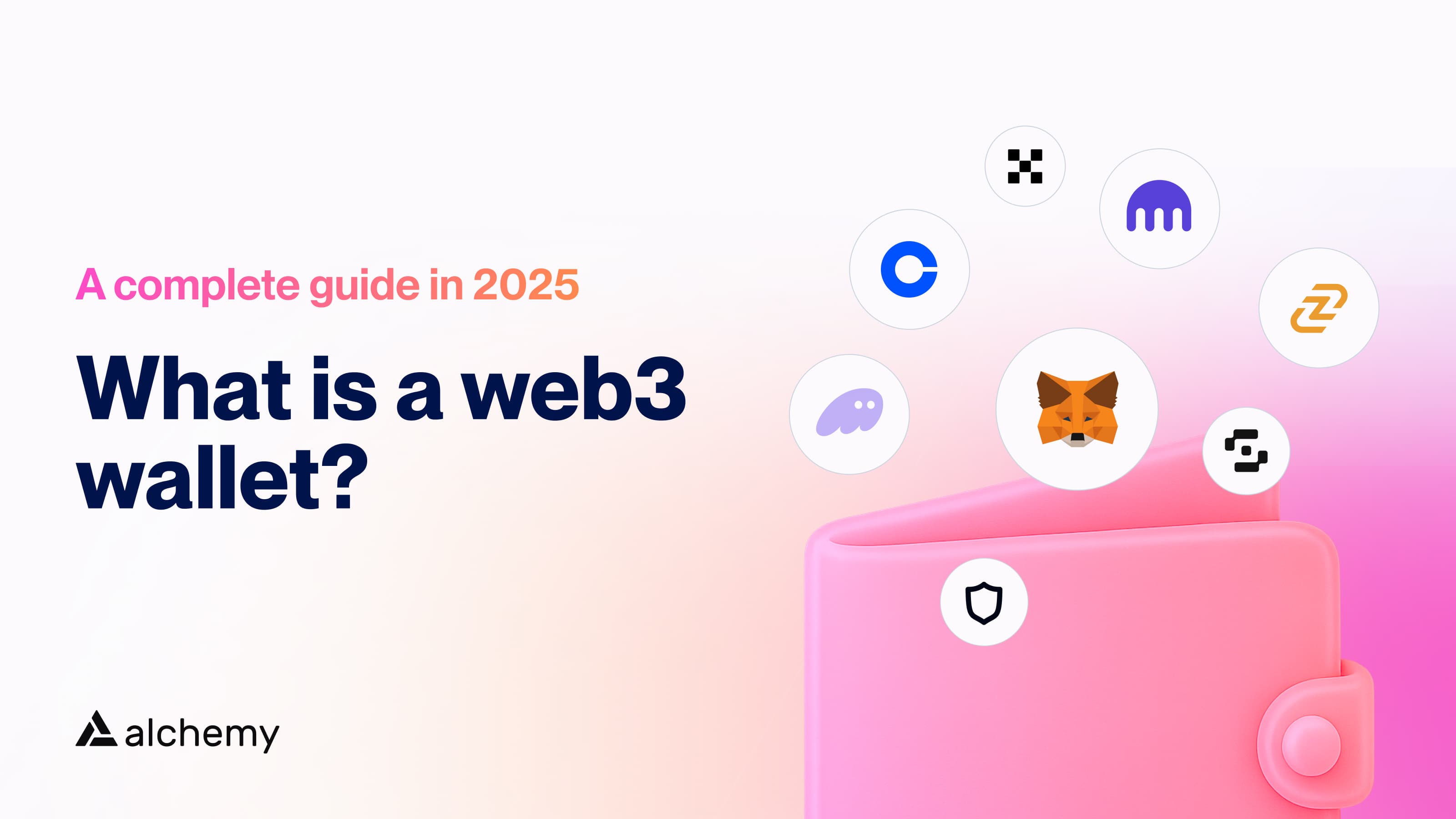 Hero illustration for a complete guide to web3 wallets in 2025
