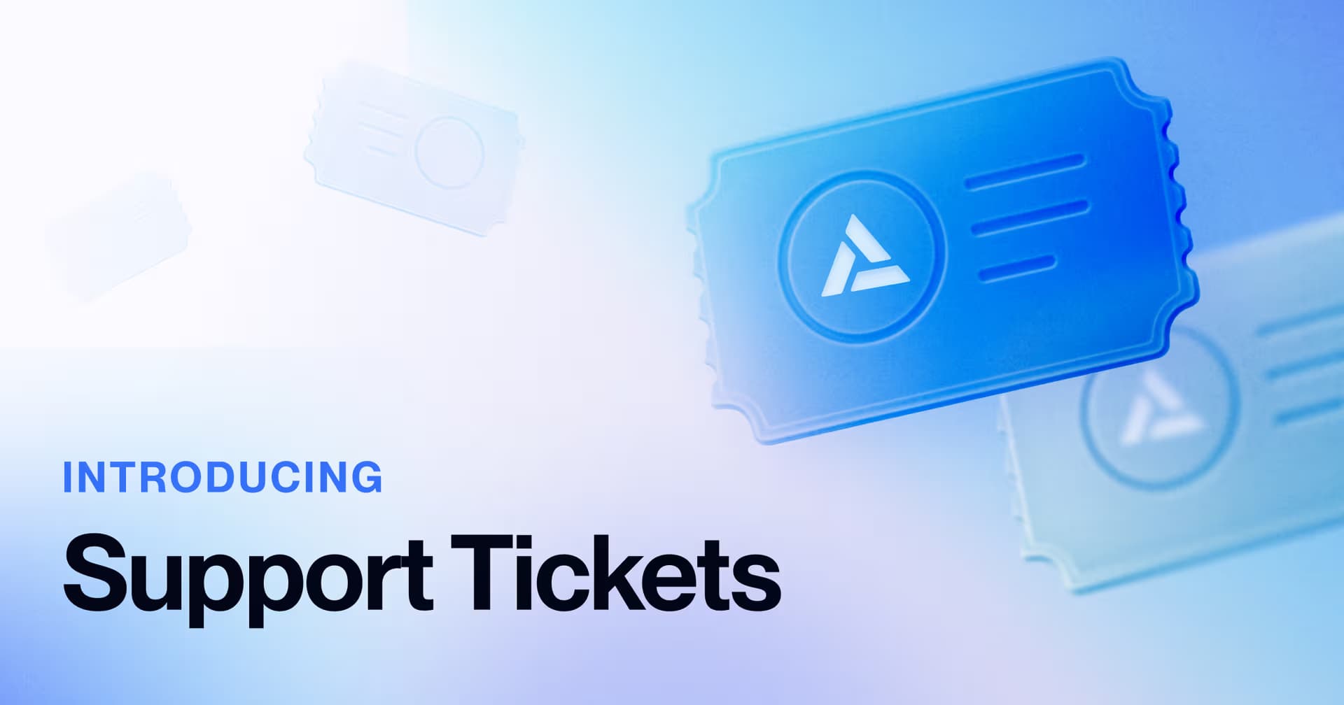 Alchemy support tickets announcement banner