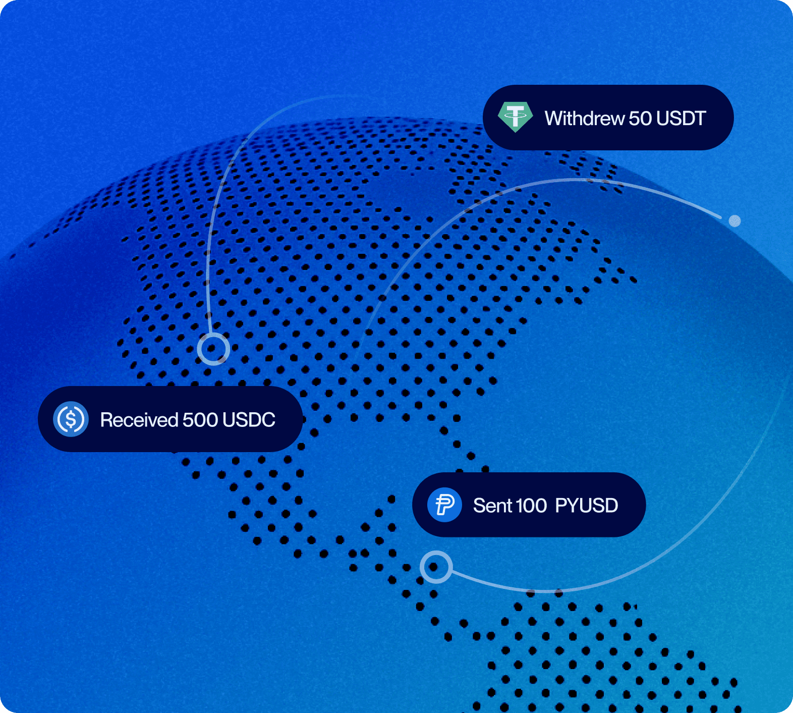 Send crypto anywhere