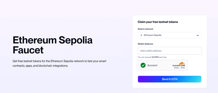 How to get Sepolia ETH from a faucet