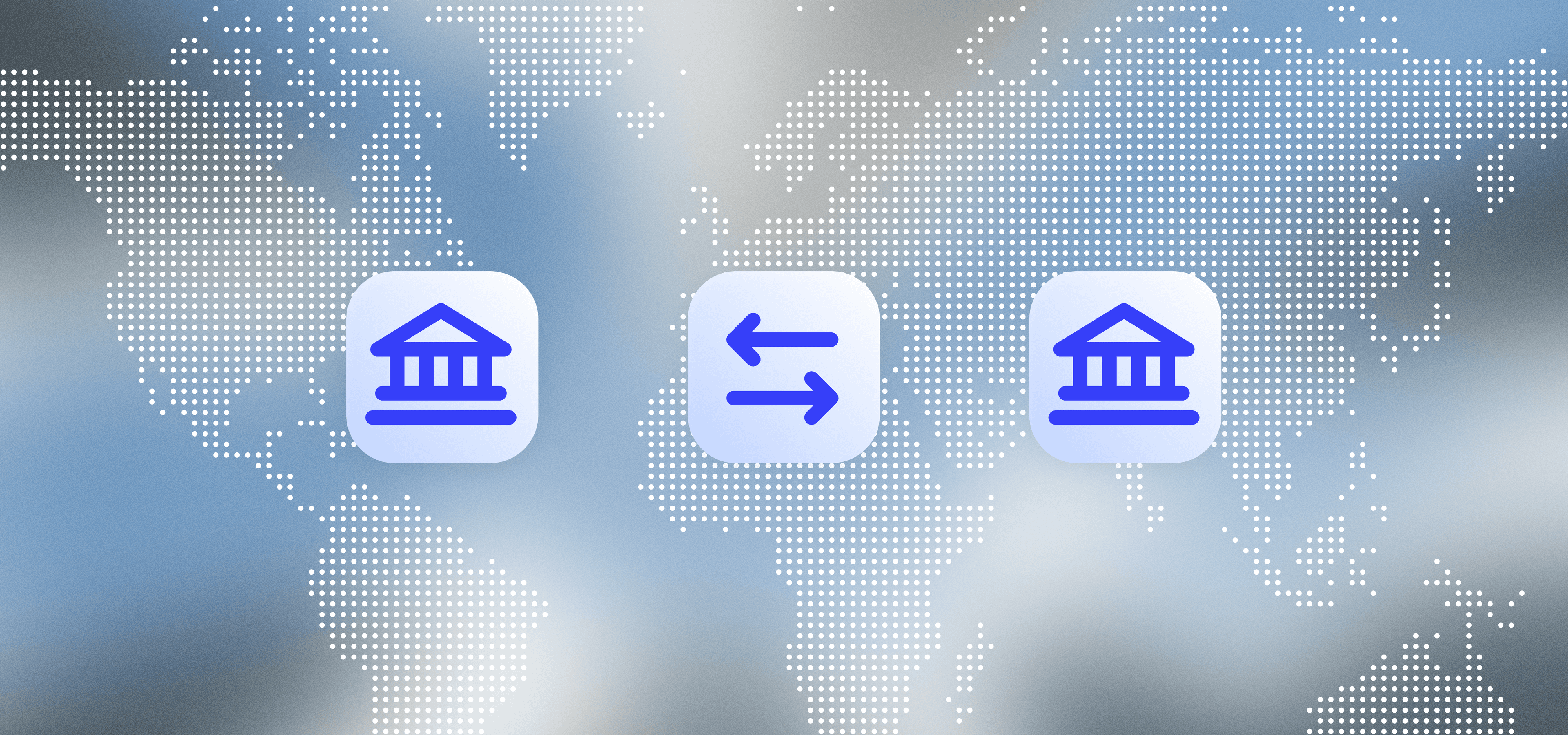 Instant global bank-to-bank cross-border payments illustration