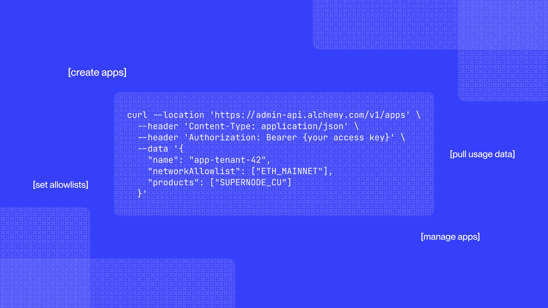 Introducing Alchemy Admin APIs for apps management and usage