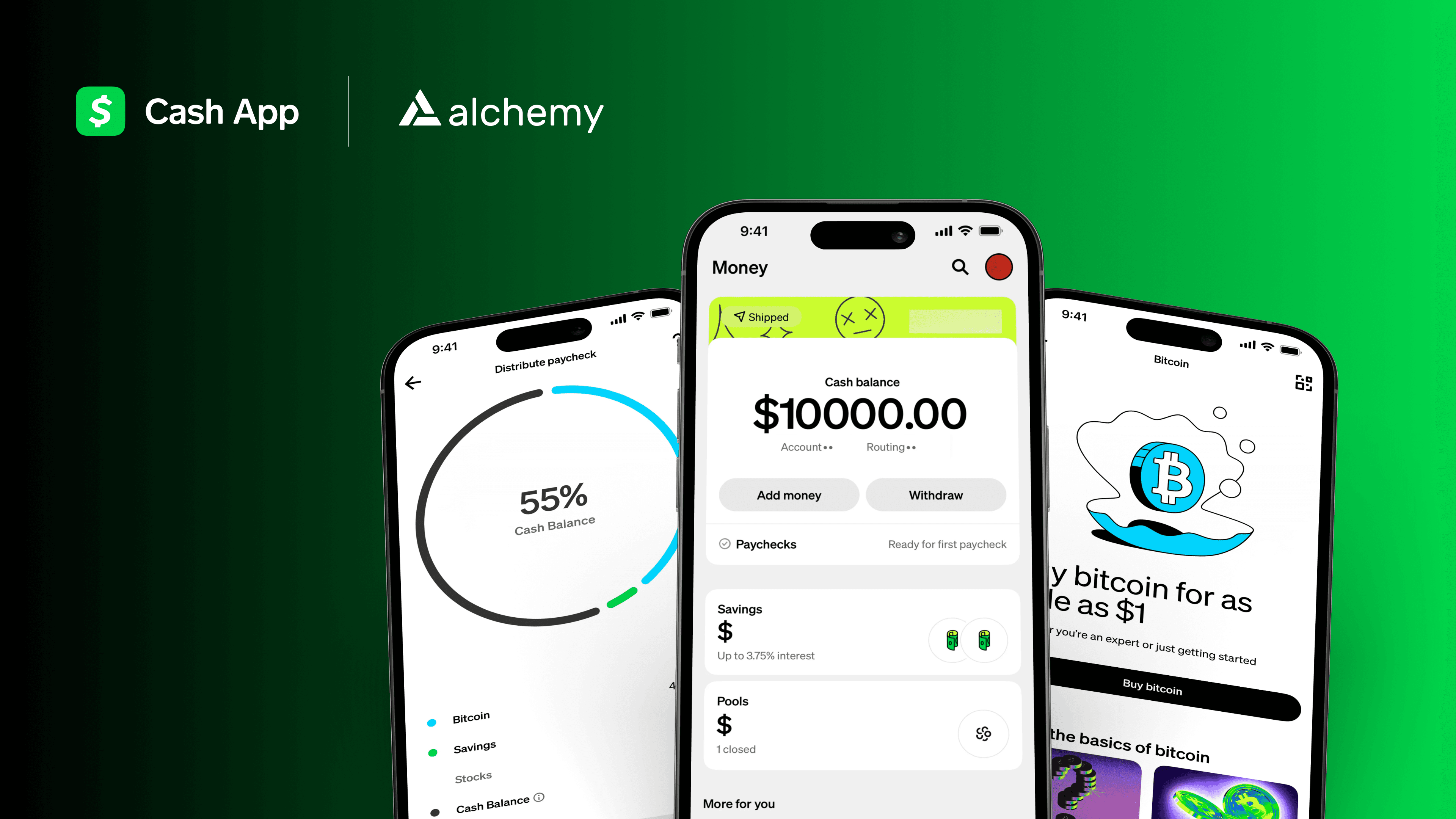 Cash App and Alchemy