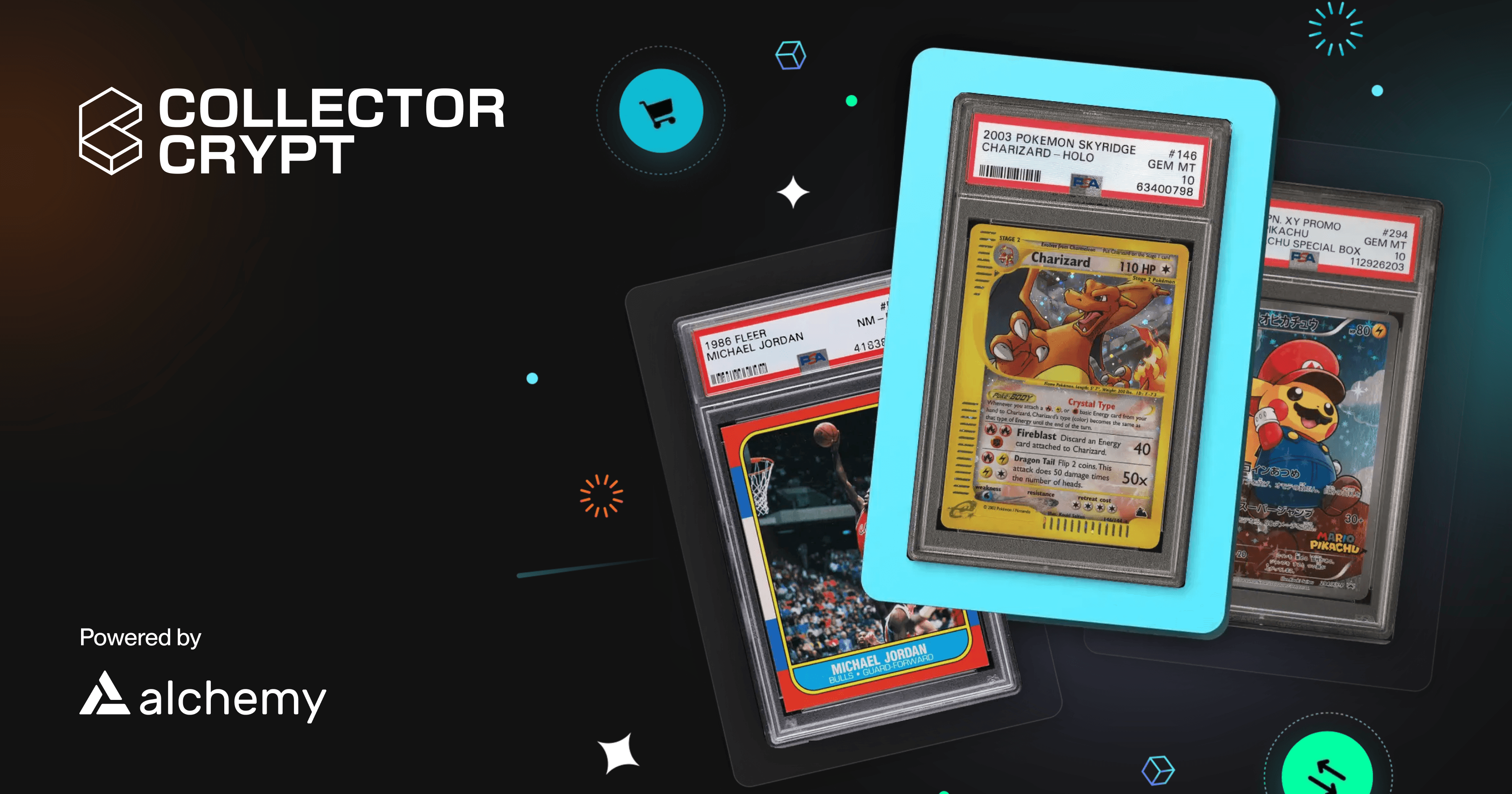 Collector Crypt graded trading cards powered by Alchemy