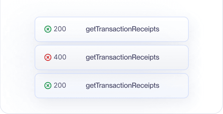 Stream of onchain events