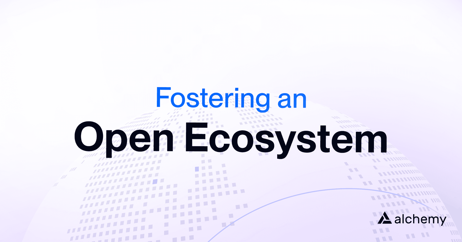 fostering an open ecosystem