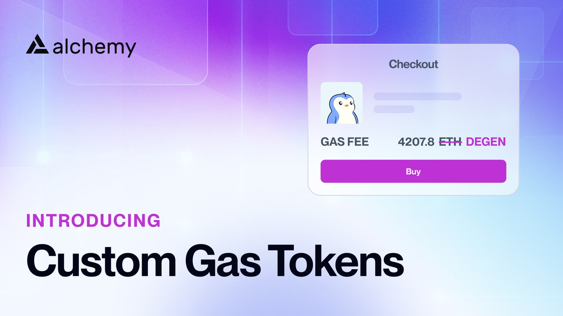 Custom Gas Tokens allow blockchain operators to set their own native token.