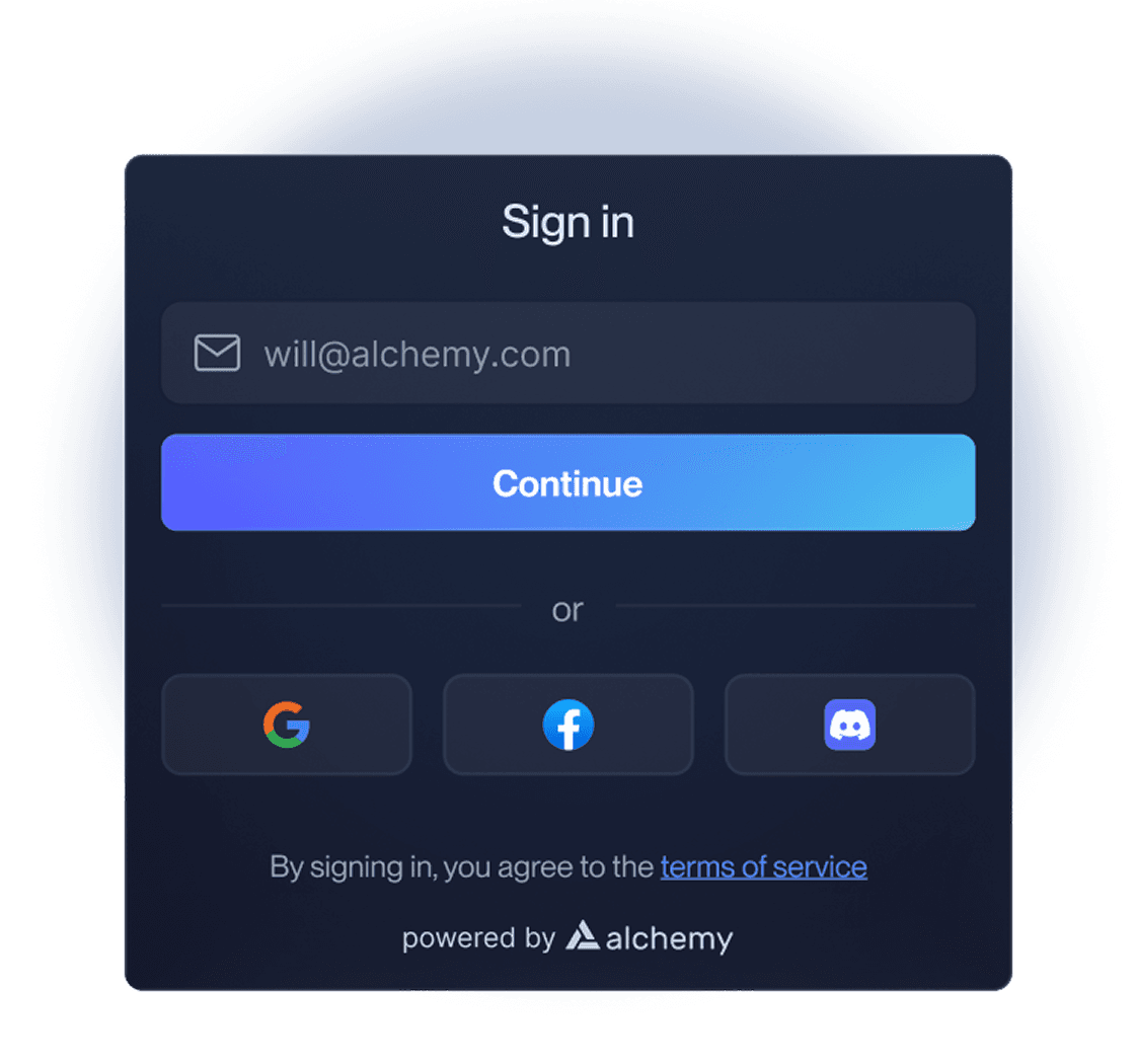Sign in flow
