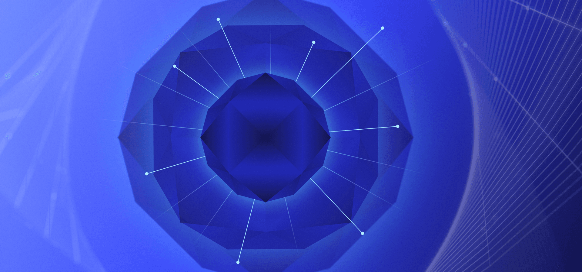 An abstract graphic of AI agents