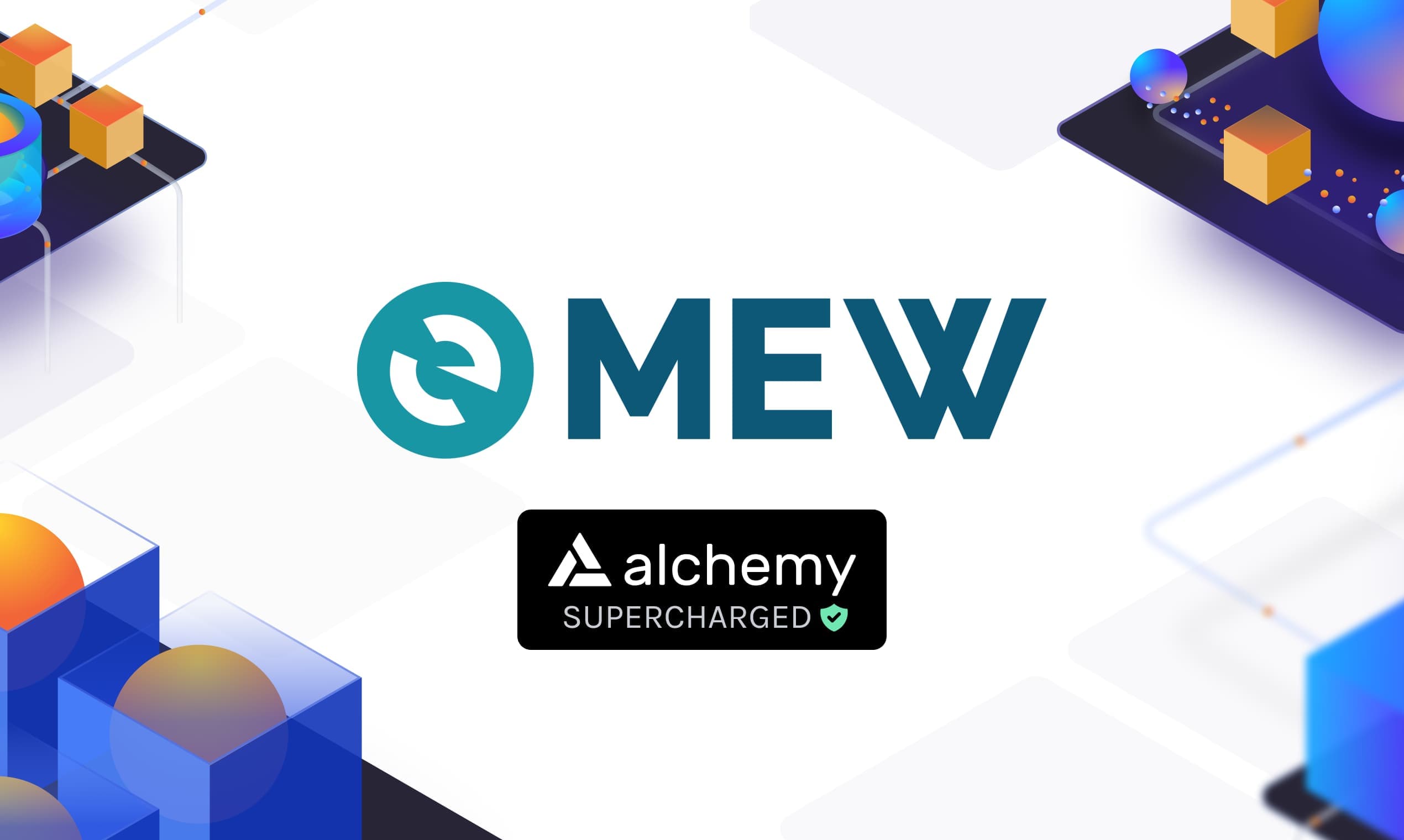 Alchemy and MyEtherWallet infrastructure partnership banner