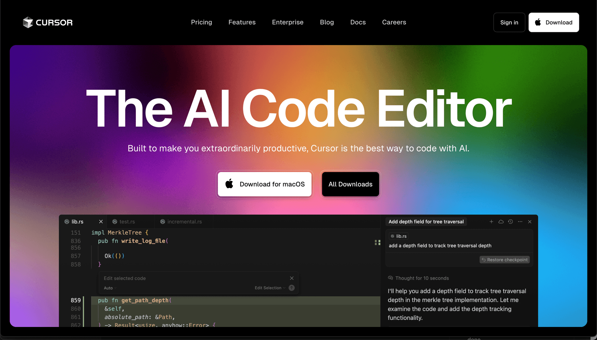 The AI Code Editor