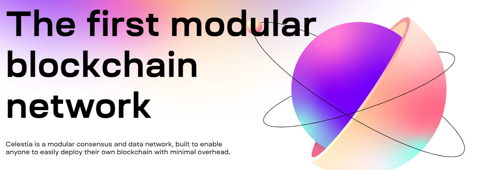 Celestia modular blockchain network