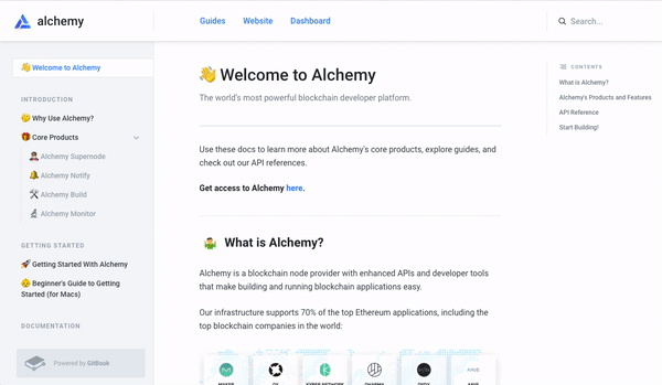 Alchemy's new and improved API documentation