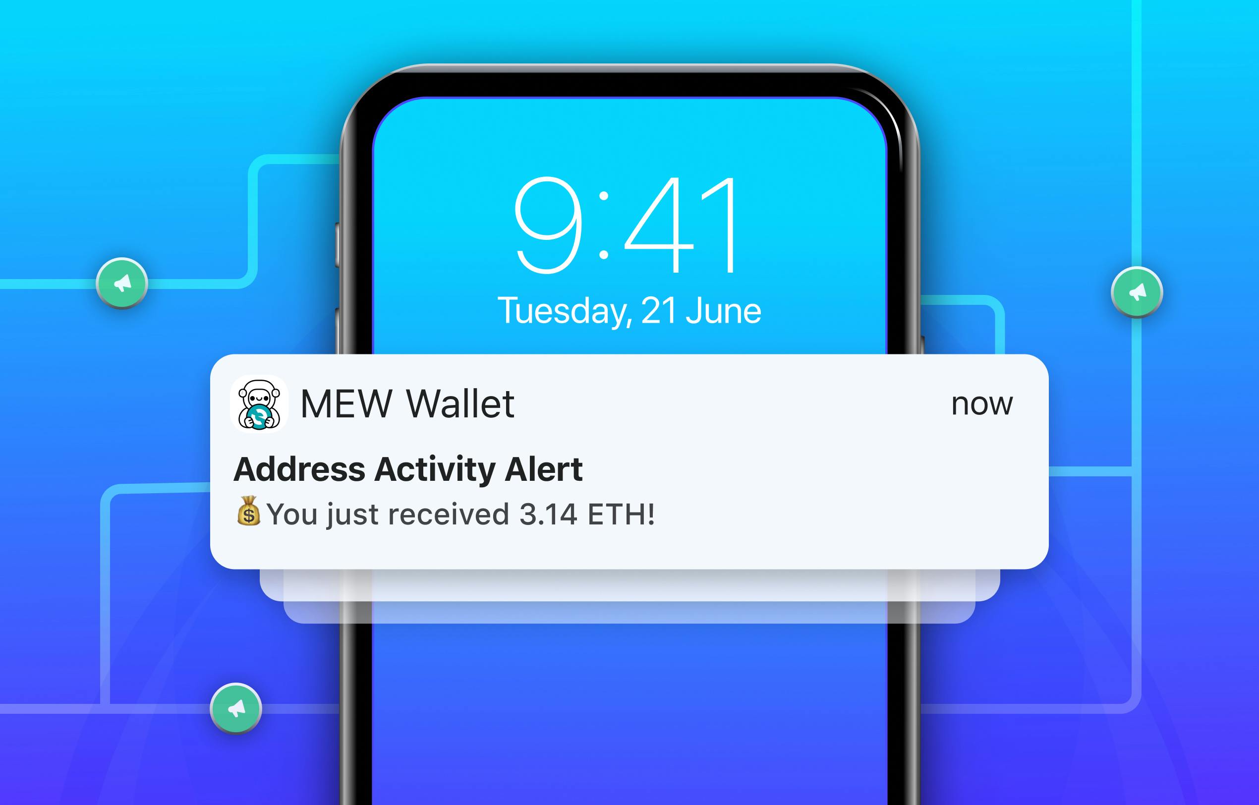 Notification My Ether Wallet Address Activity
