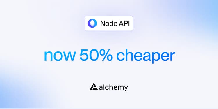 node api 50% cheaper