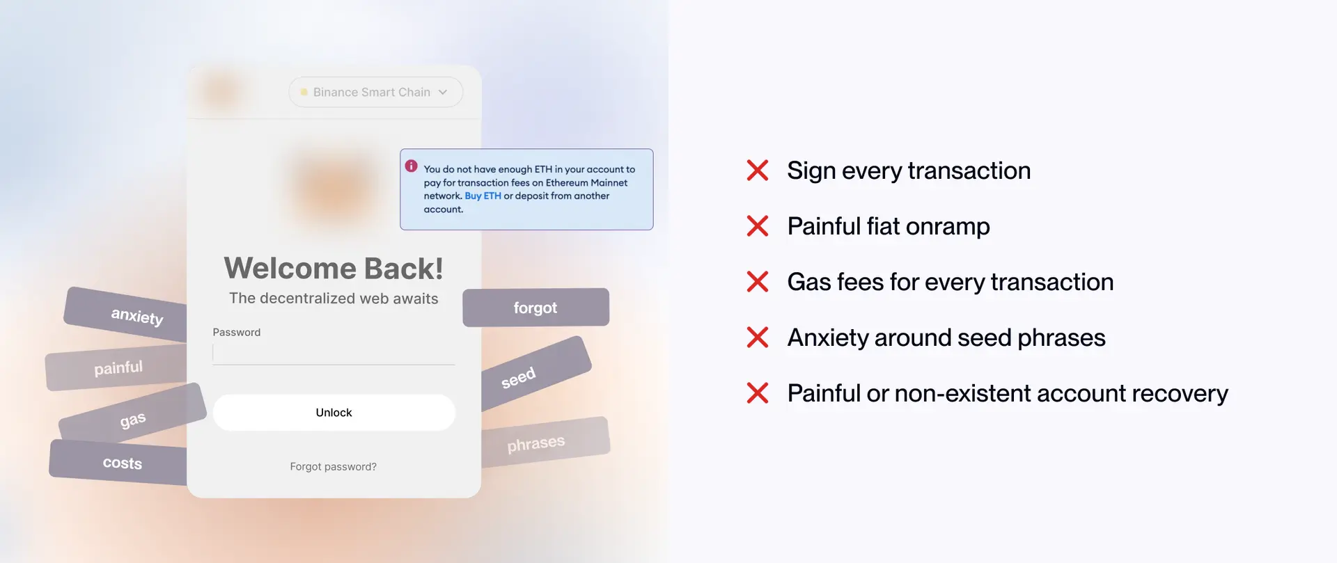 Wallet UX pains today