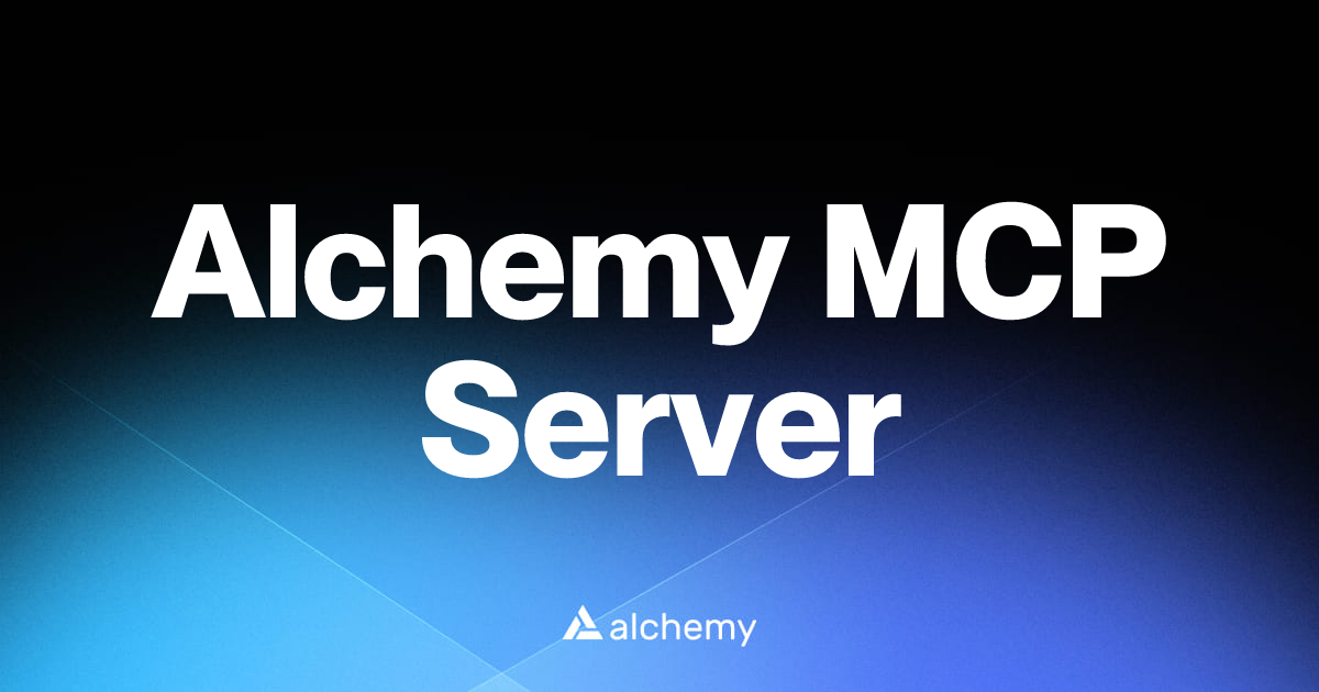 Alchemy MCP Server - Web3 developer tools - Alchemy | Alchemy