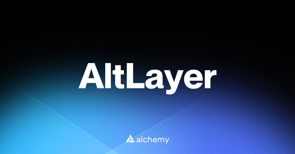 AltLayer - Infrastructure tools - Alchemy | Alchemy