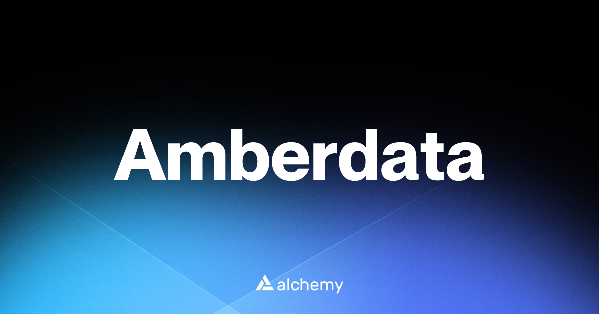 Amberdata - DeFi tools - Alchemy | Alchemy