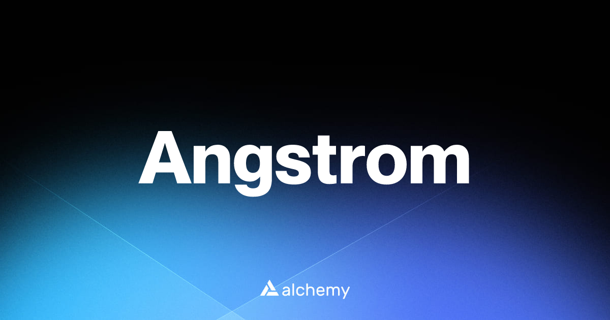 Angstrom - DeFi apps - Alchemy | Alchemy
