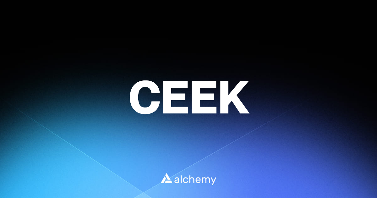 CEEK - Decentralized games - Alchemy | Alchemy