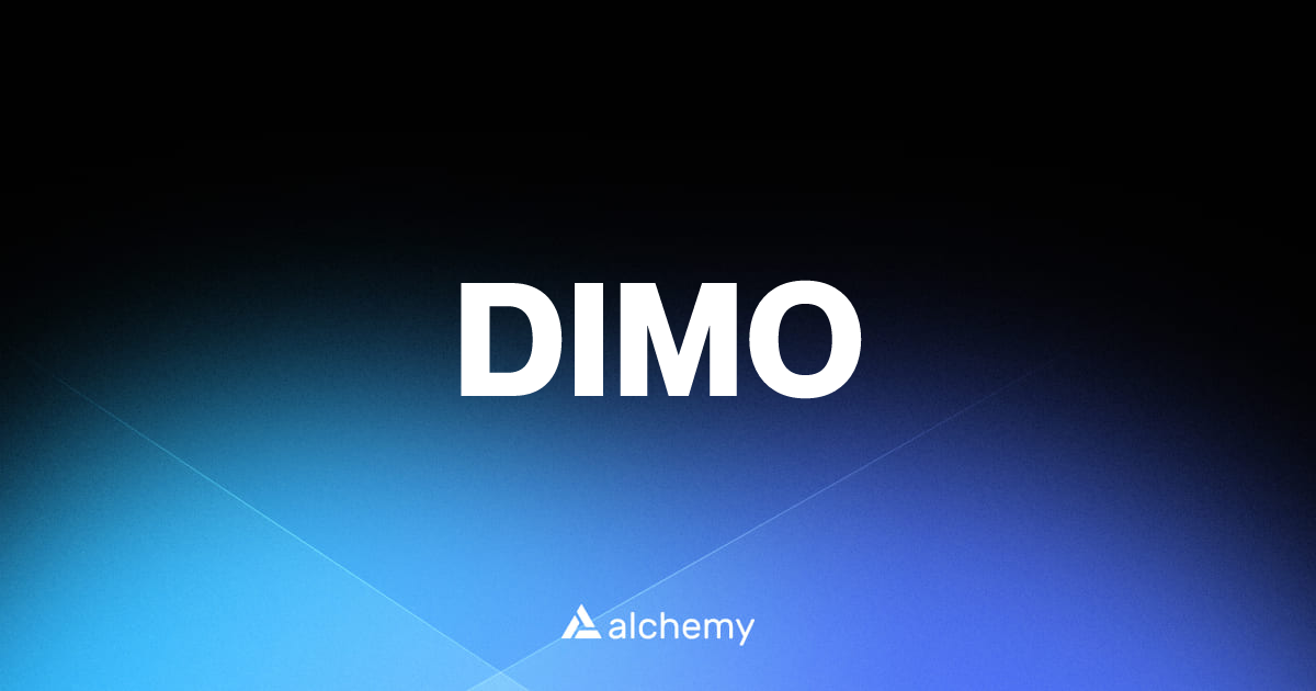 DIMO - Infrastructure tools - Alchemy | Alchemy