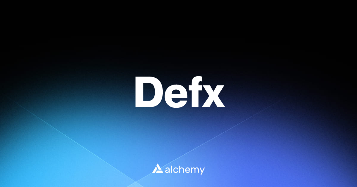 Defx - DeFi dapps - Alchemy | Alchemy