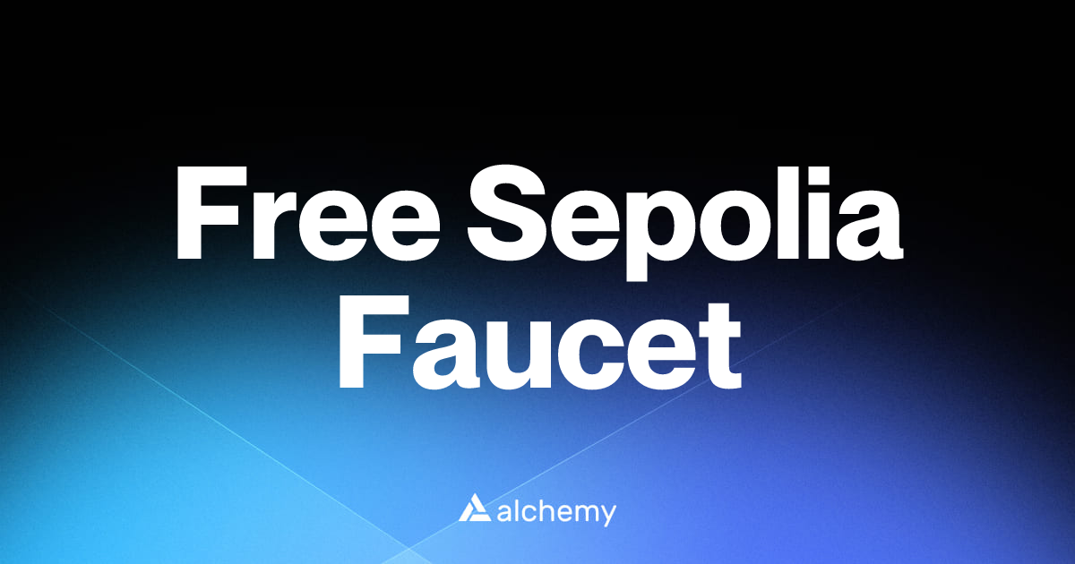 Free Sepolia Faucet - Infrastructure tools - Alchemy | Alchemy
