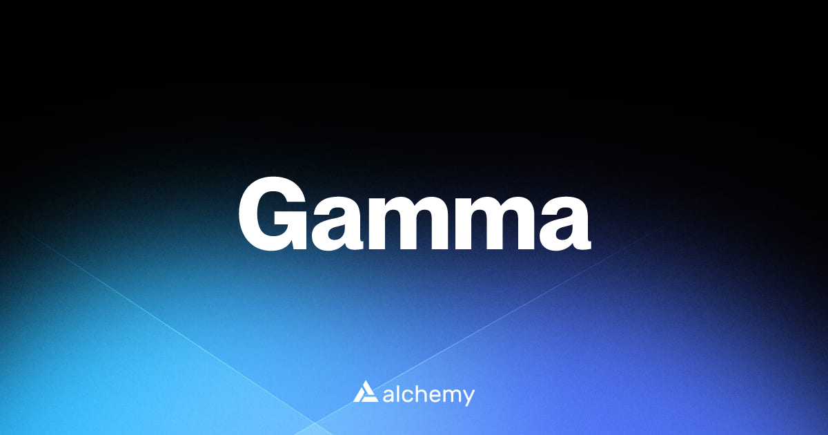 Gamma - DeFi dapps - Alchemy | Alchemy