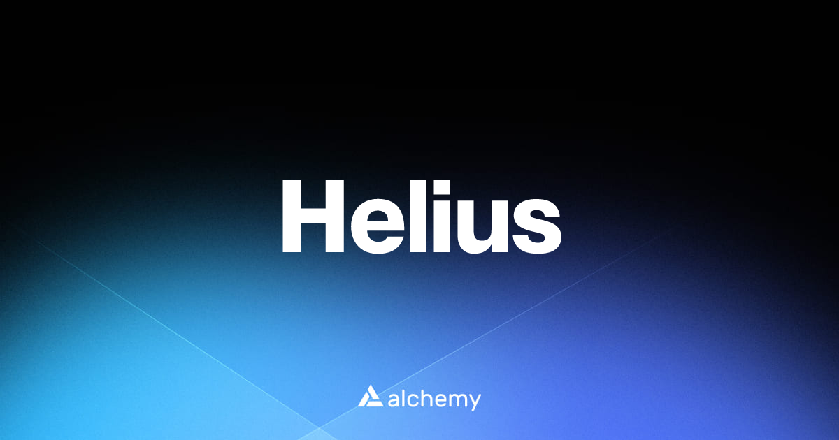 Helius - Infrastructure tools - Alchemy | Alchemy