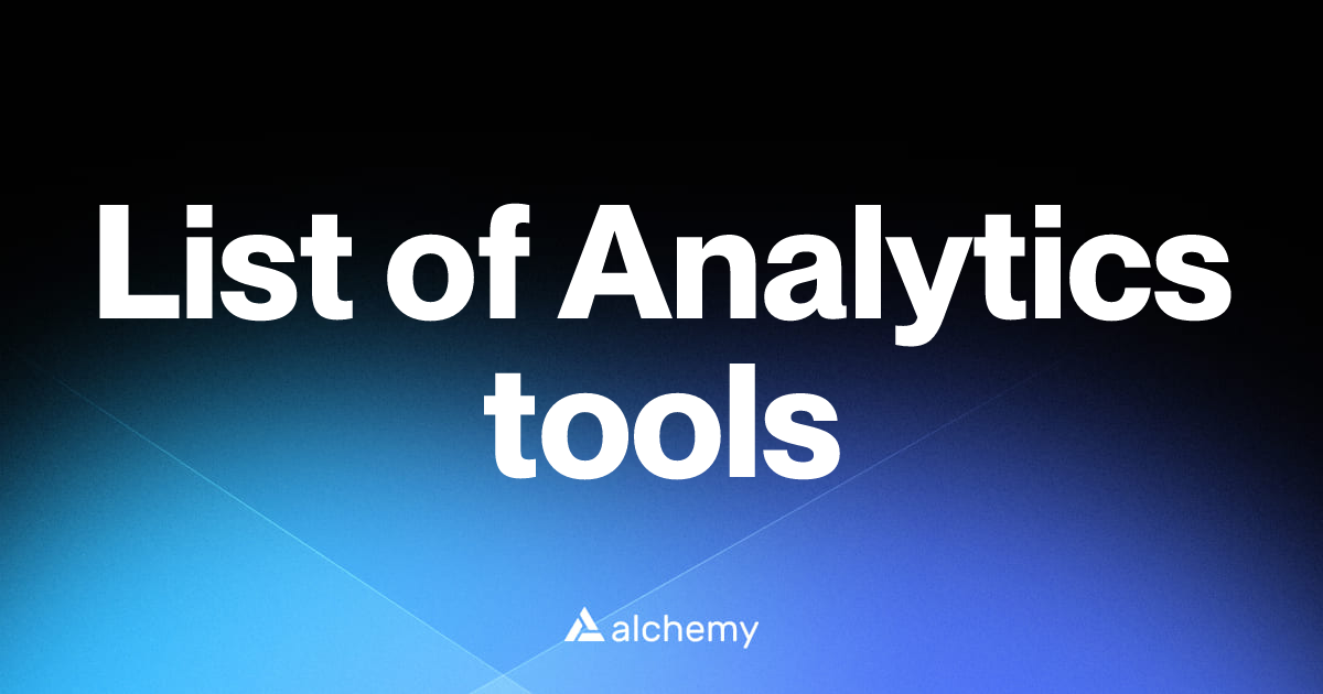List of 180 Analytics tools (2026) | Alchemy