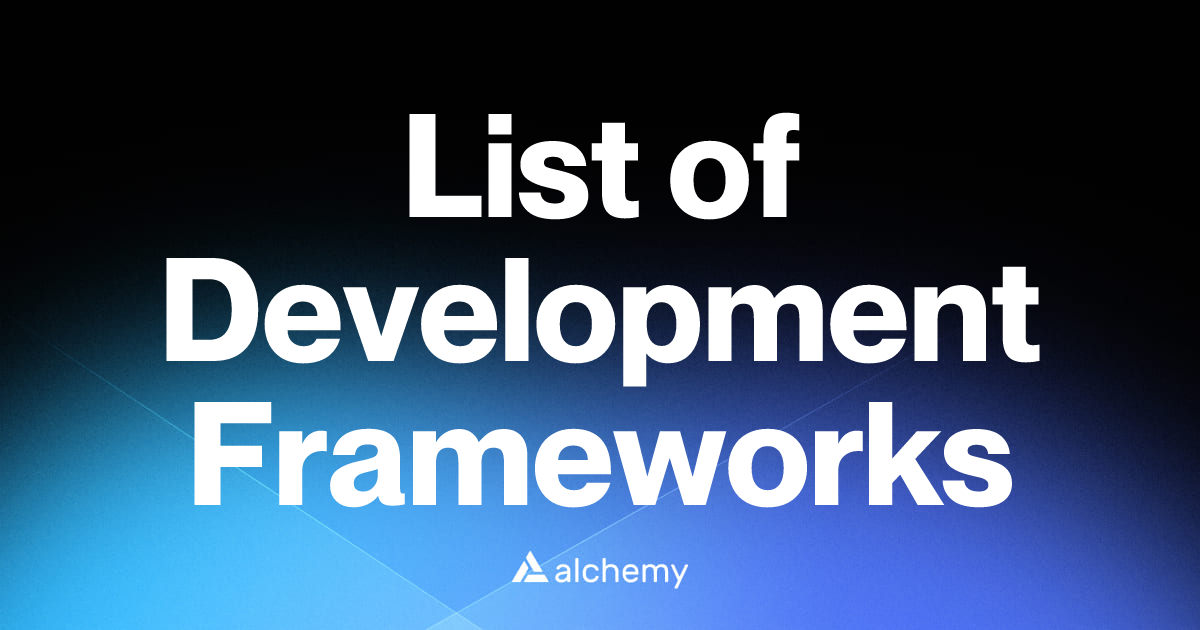 List of 34 Development Frameworks (2025)
