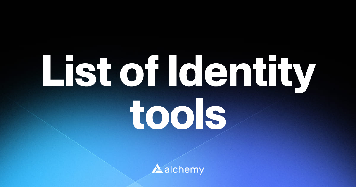 List of 128 Identity tools (2026) | Alchemy