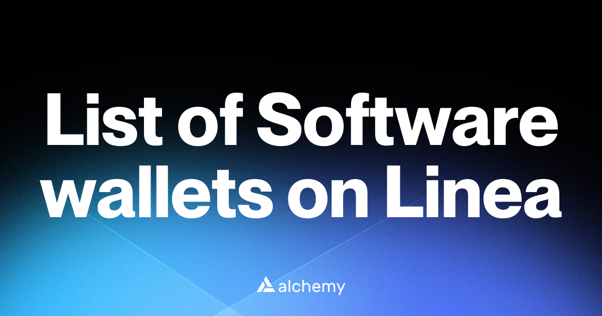 List of 13 Software wallets on Linea (2026) | Alchemy