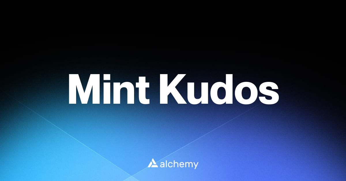 Mint Kudos DAO Tools Alchemy