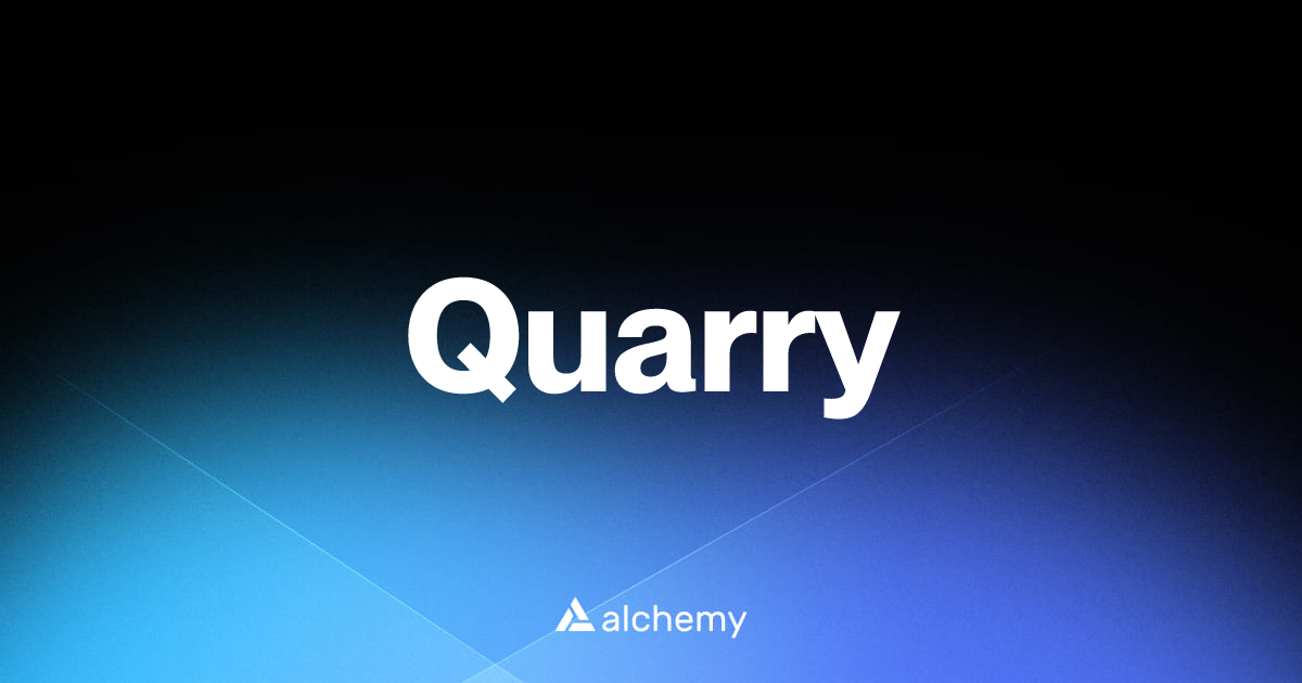 Quarry - DeFi apps - Alchemy | Alchemy