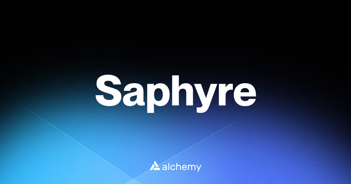 Saphyre - DeFi dapps - Alchemy | Alchemy