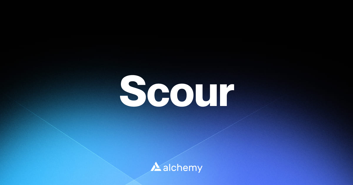 Scour - NFT tools - Alchemy | Alchemy