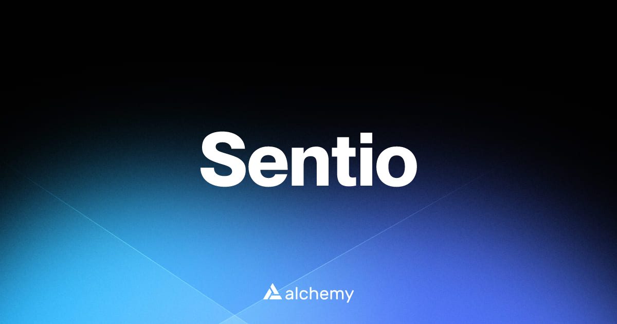 Sentio - Infrastructure tools - Alchemy | Alchemy