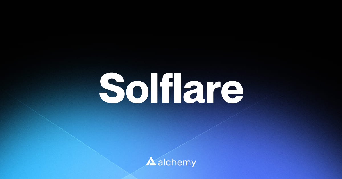 Solflare - Web3 wallets - Alchemy | Alchemy