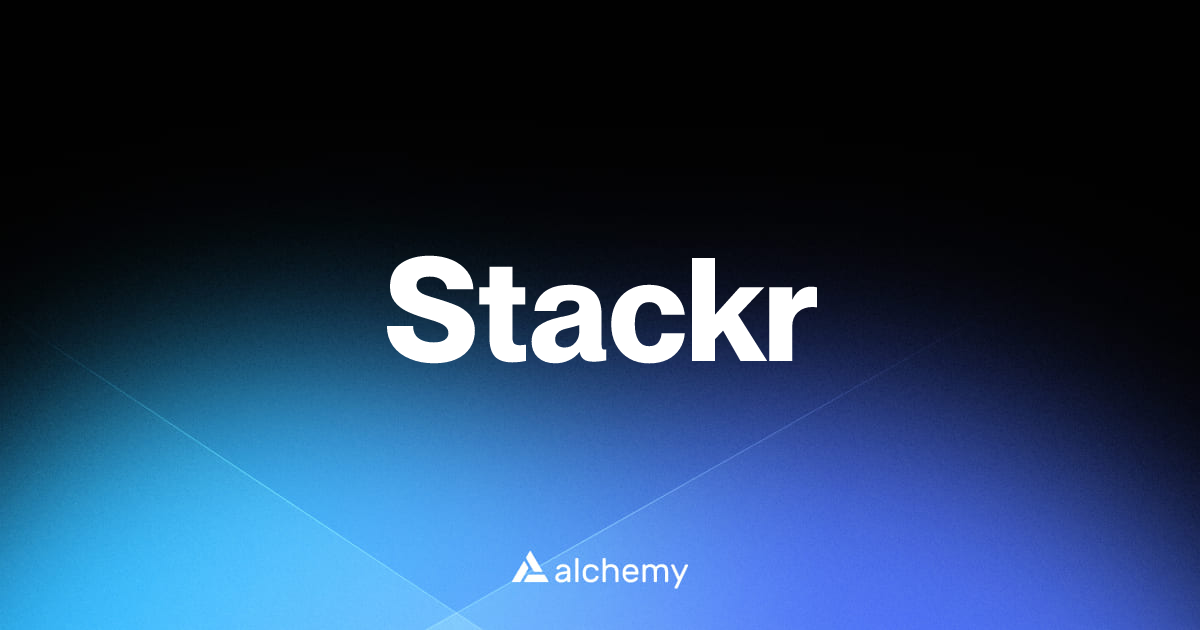 Stackr - Infrastructure tools - Alchemy | Alchemy