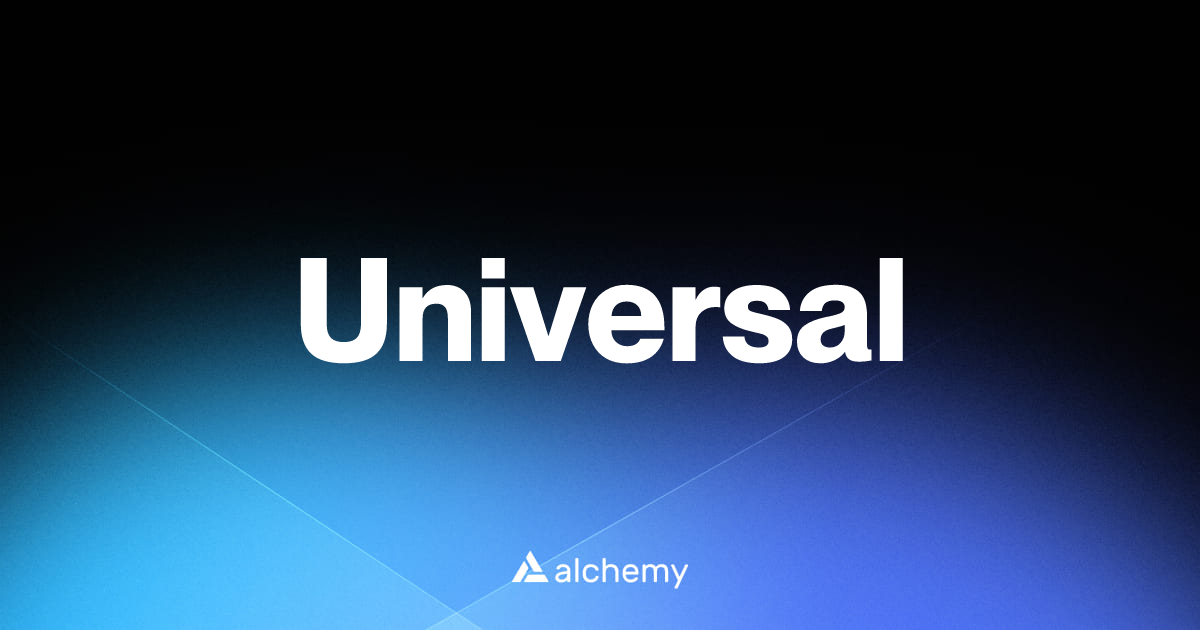 Universal - Infrastructure tools - Alchemy | Alchemy