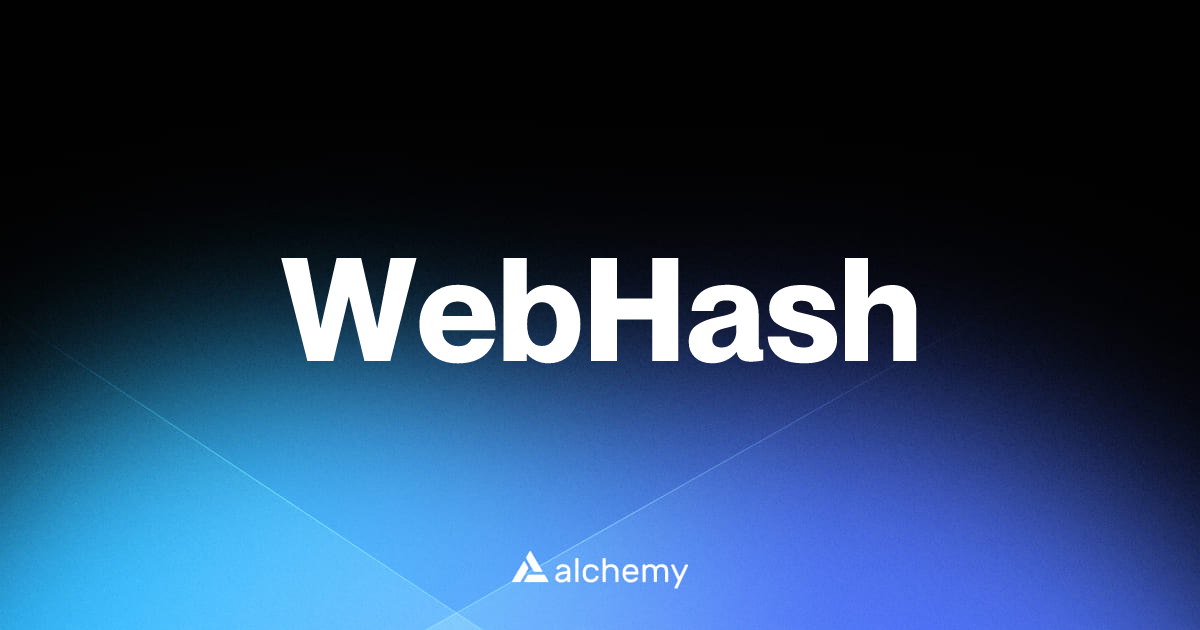 WebHash - Identity tools - Alchemy | Alchemy