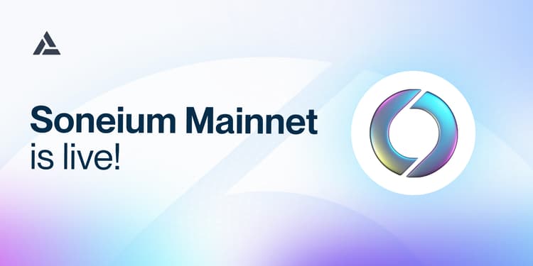 Soneium Mainnet is live!