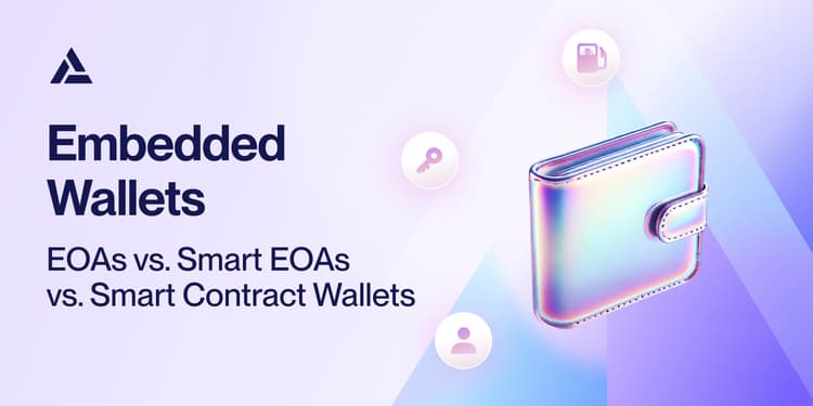 Embedded wallets: externally owned wallets (EOAs) vs. Smart contract wallets vs. Smart EOAs (7702)