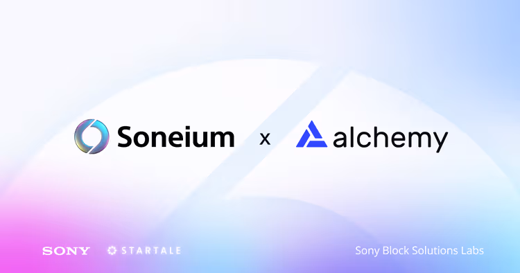 Alchemy partners with Soneium, a L2 by Sony Group & Startale