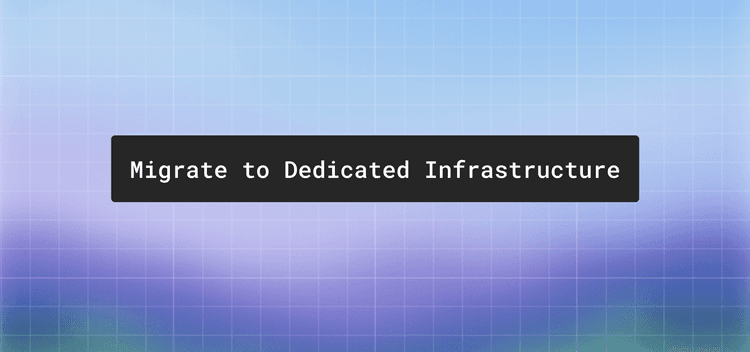 How to migrate from self-hosted nodes to dedicated infrastructure
